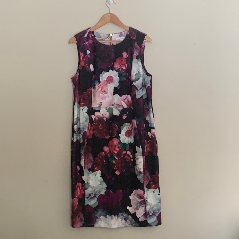 Calvin Klein flower patterned dress
